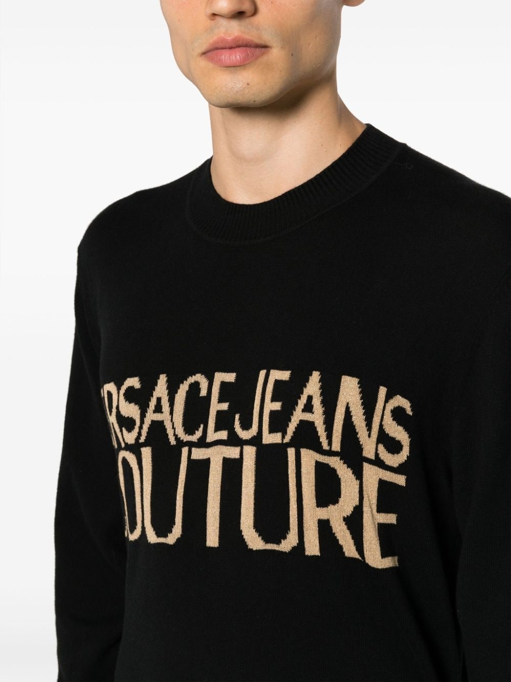 intarsia-knit crew-neck jumper - 5