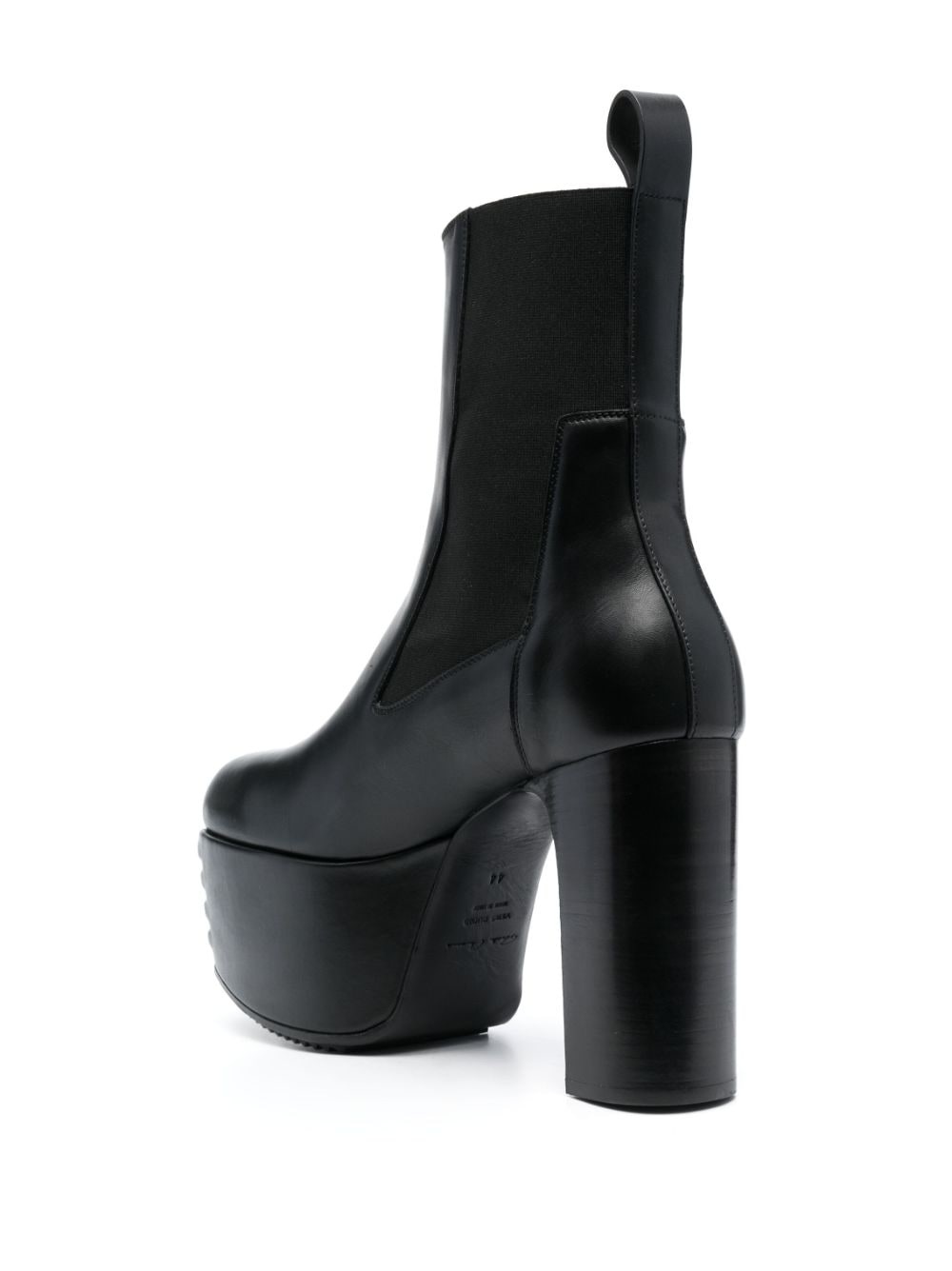 Minimal Grill 195mm leather platform boots - 3