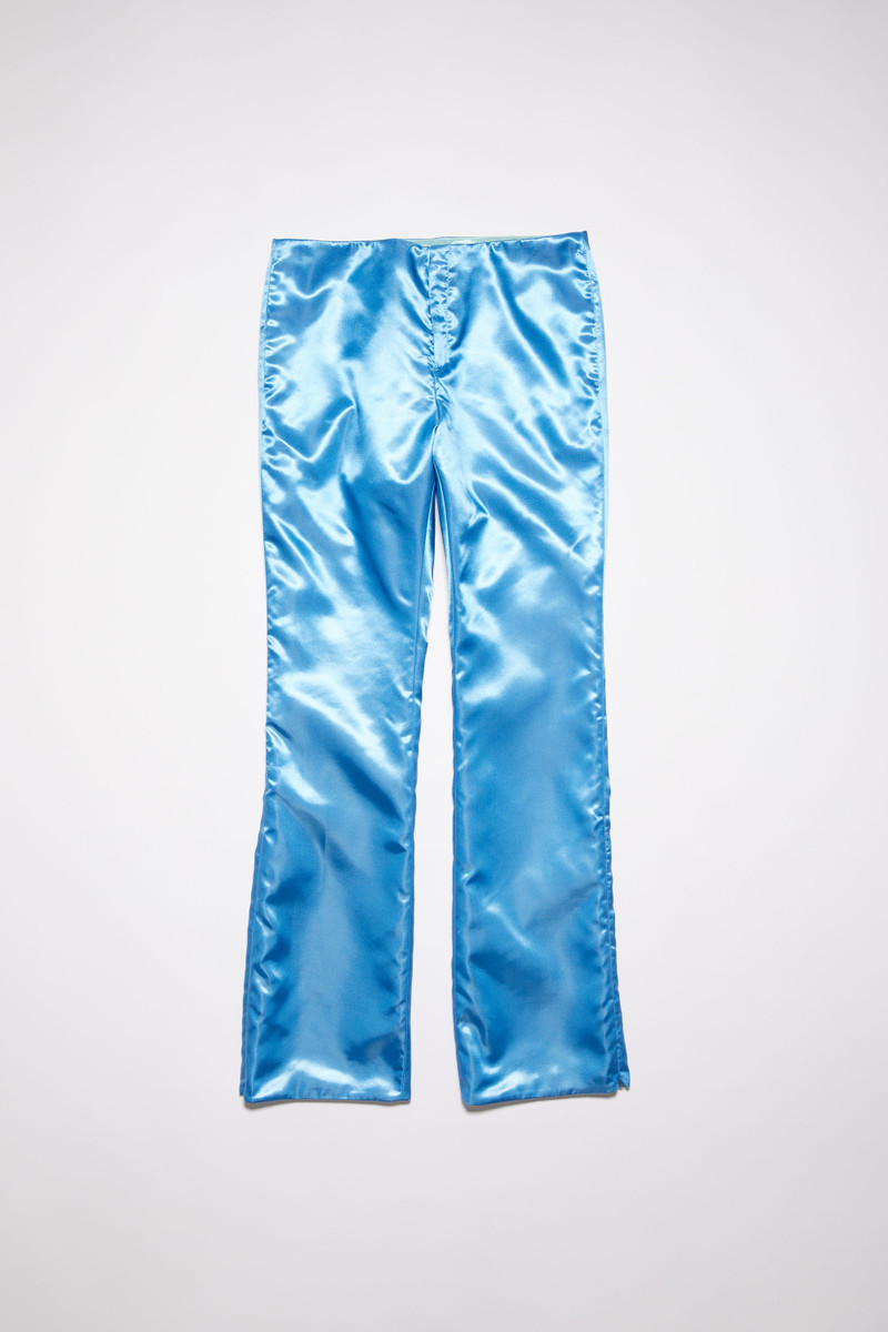 Satin trousers - Azure Blue 1
