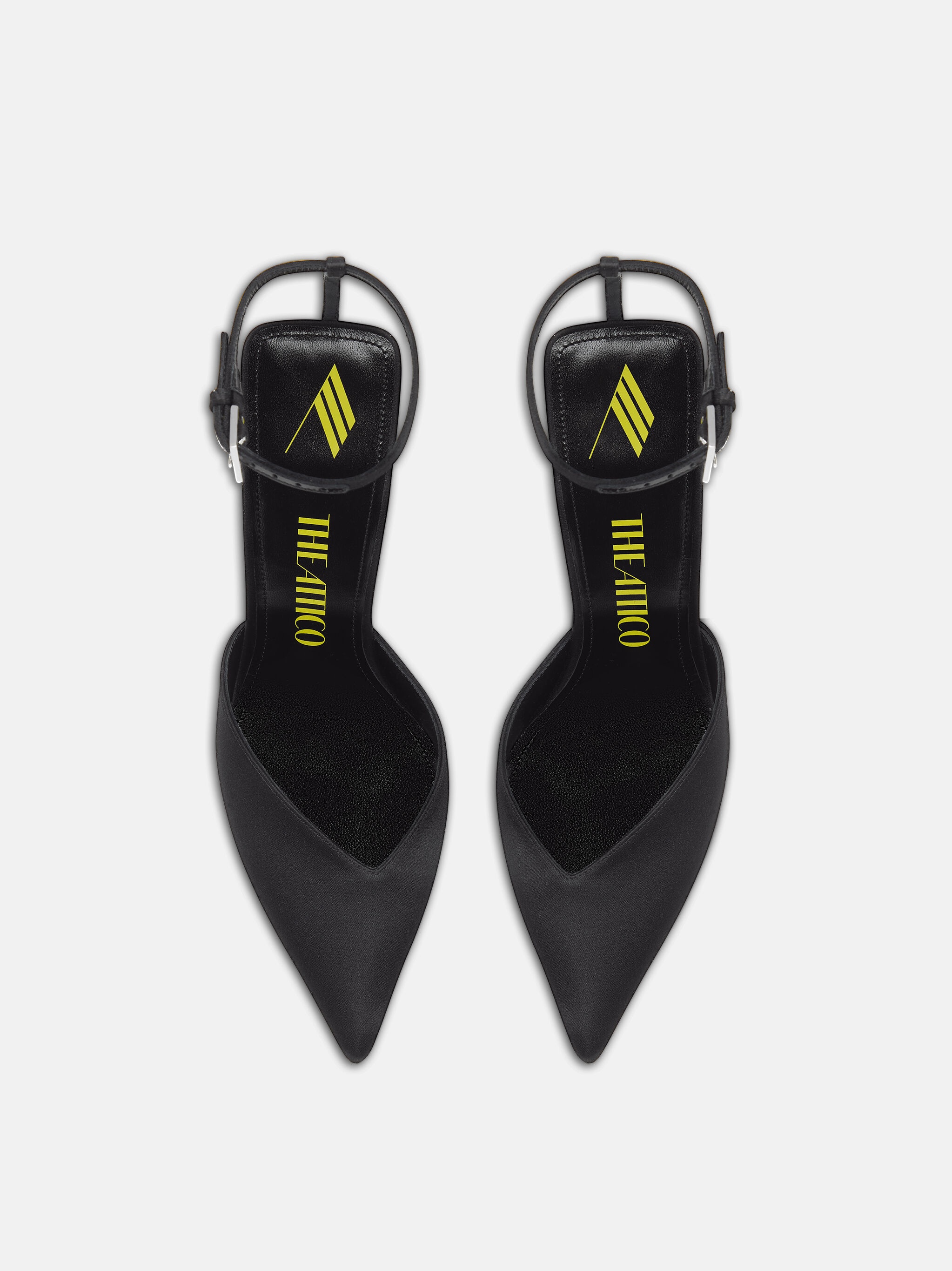''PERINE'' BLACK AND FLUO YELLOW PUMP - 3