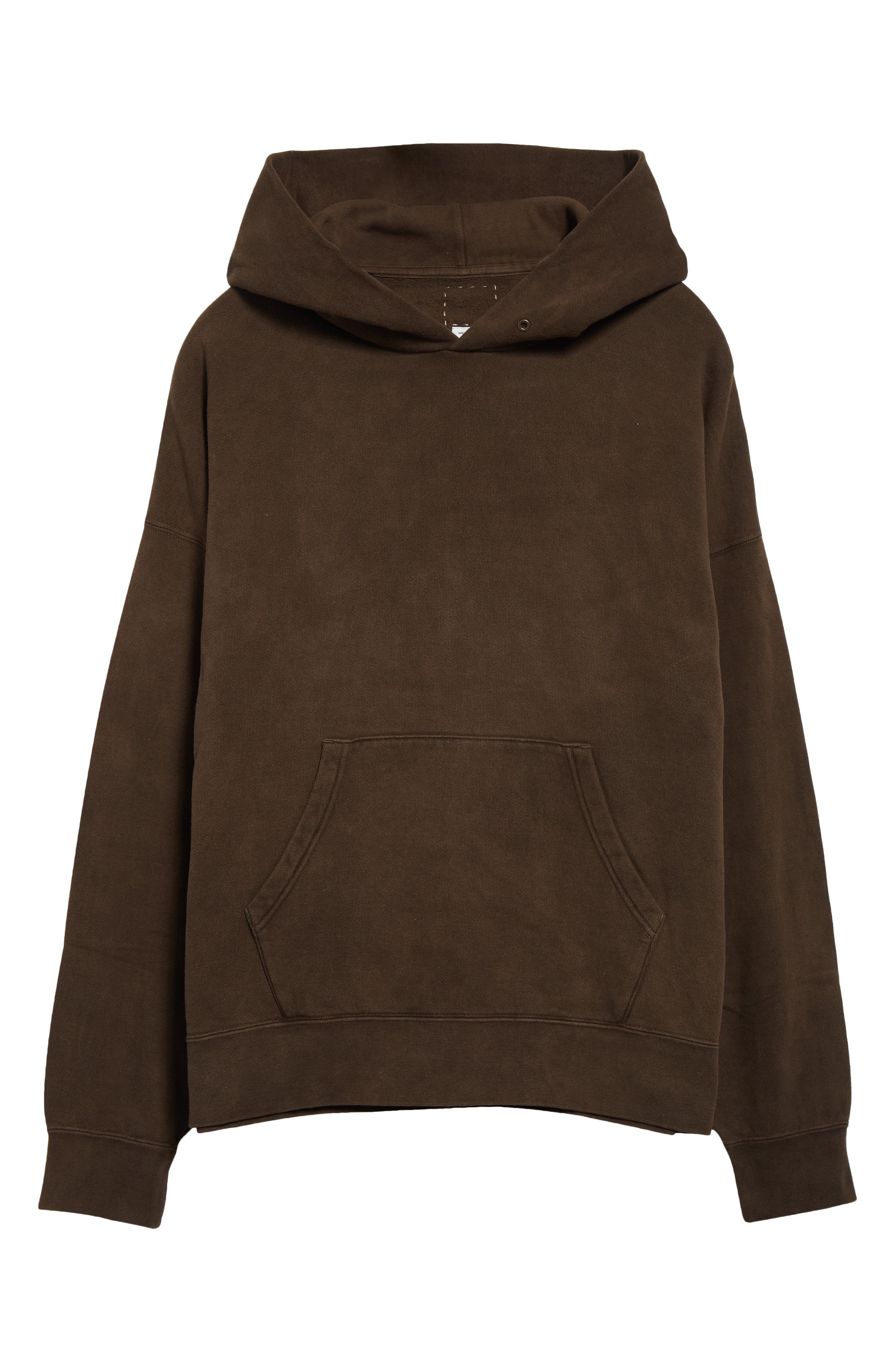 VISVIM Amplus Cotton Fleece Hoodie in Dark Mud at Nordstrom - 6
