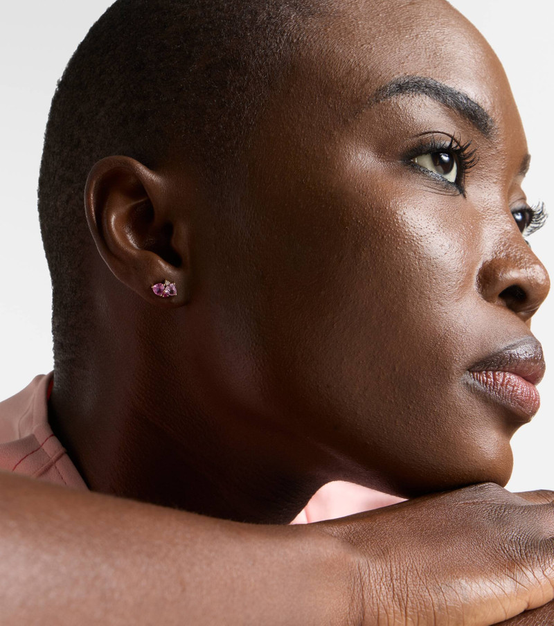 SYDNEY EVAN 14kt gold earrings with sapphires and diamonds outlook