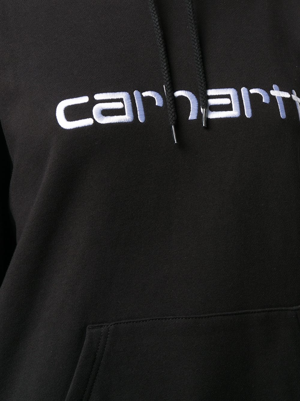 embroidered logo hoodie - 5