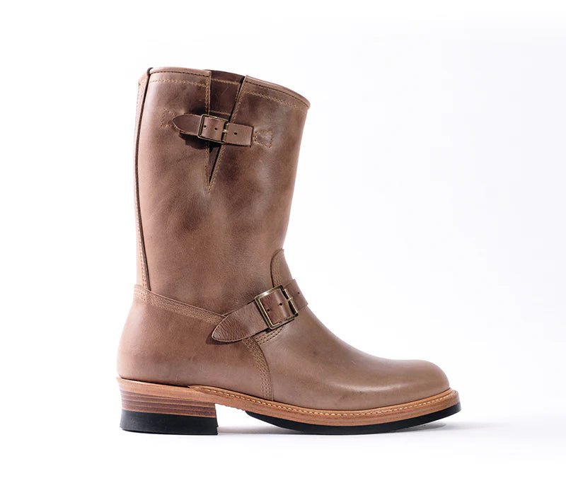 LK-003 Wabash Engineer Boots Horween CXL Natural - 4