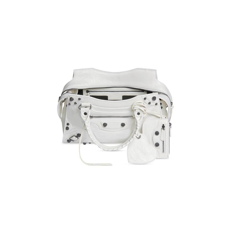 Women's Neo Cagole City Small Handbag in Optic White 5