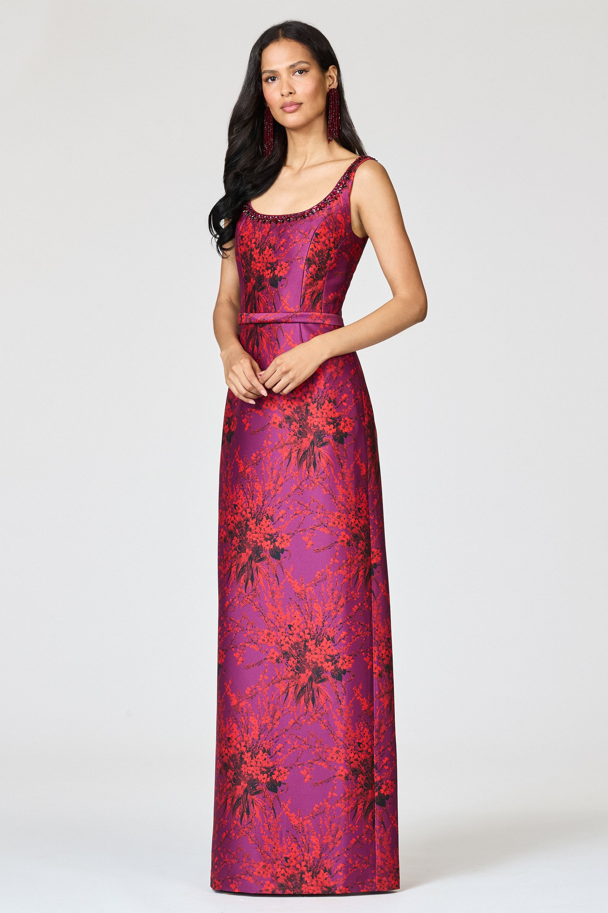 LANA GOWN - RASPBERRY BOUQUET - 5