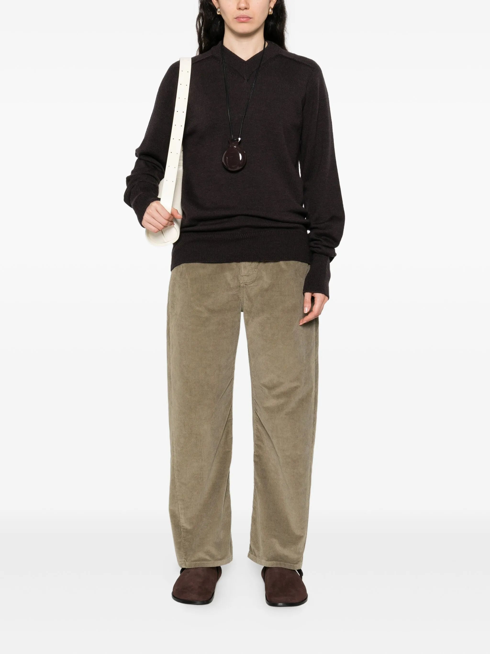 Studio Nicholson V-neck Merino-wool Sweater - 2
