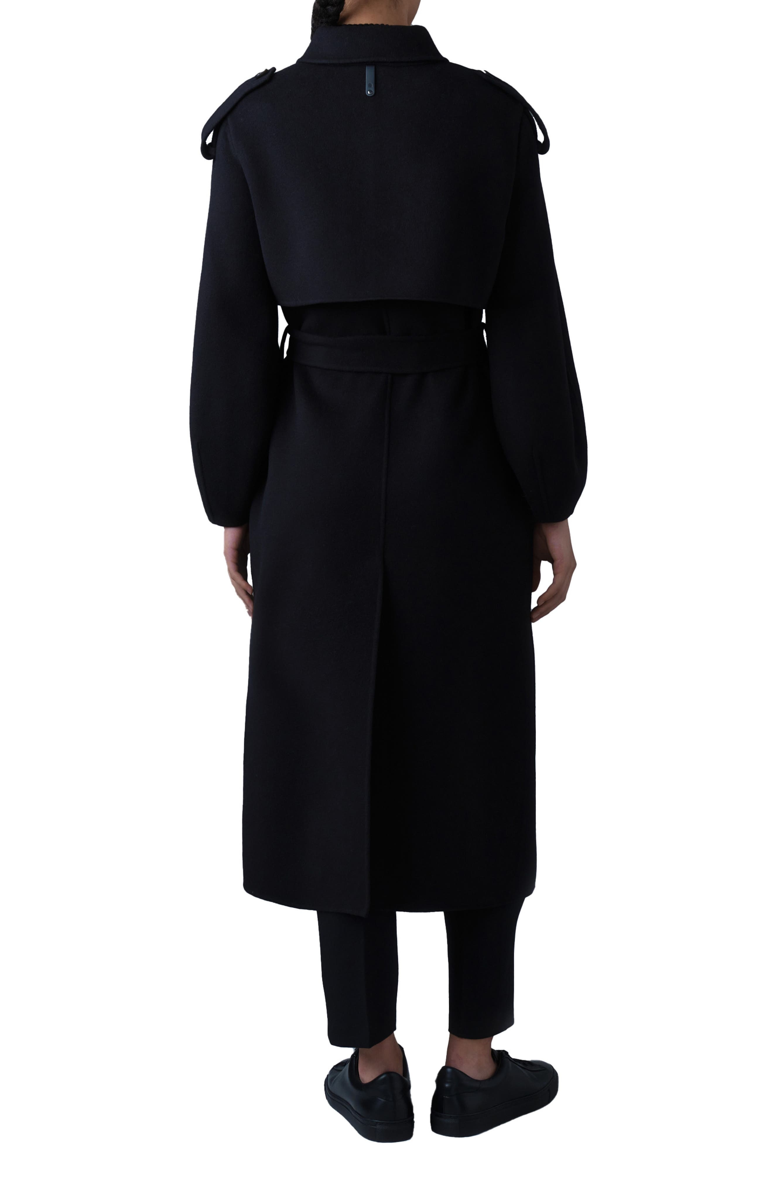 Mackage Ceyla Double Face Wool Coat in Black at Nordstrom - 2