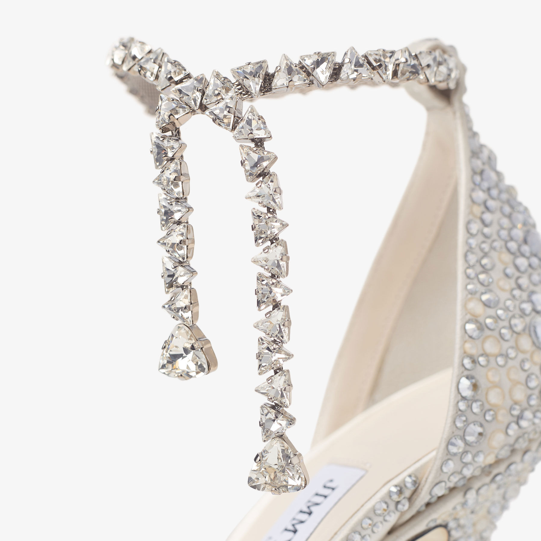 Stevie 100
Ivory Satin Crystal Pumps - 4