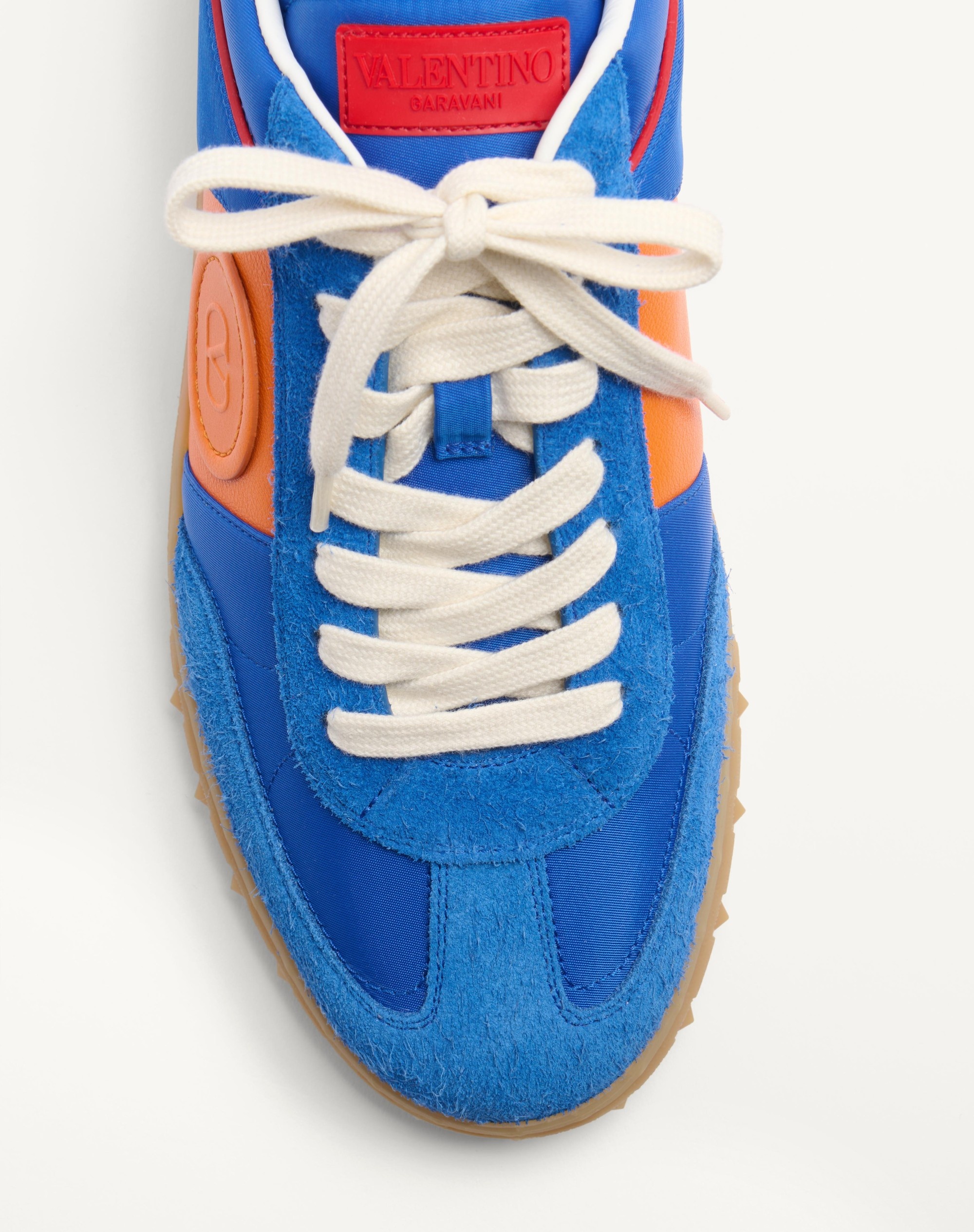 Valentino UPVILLAGE LOW TOP SNEAKER IN CRUST LEATHER AND