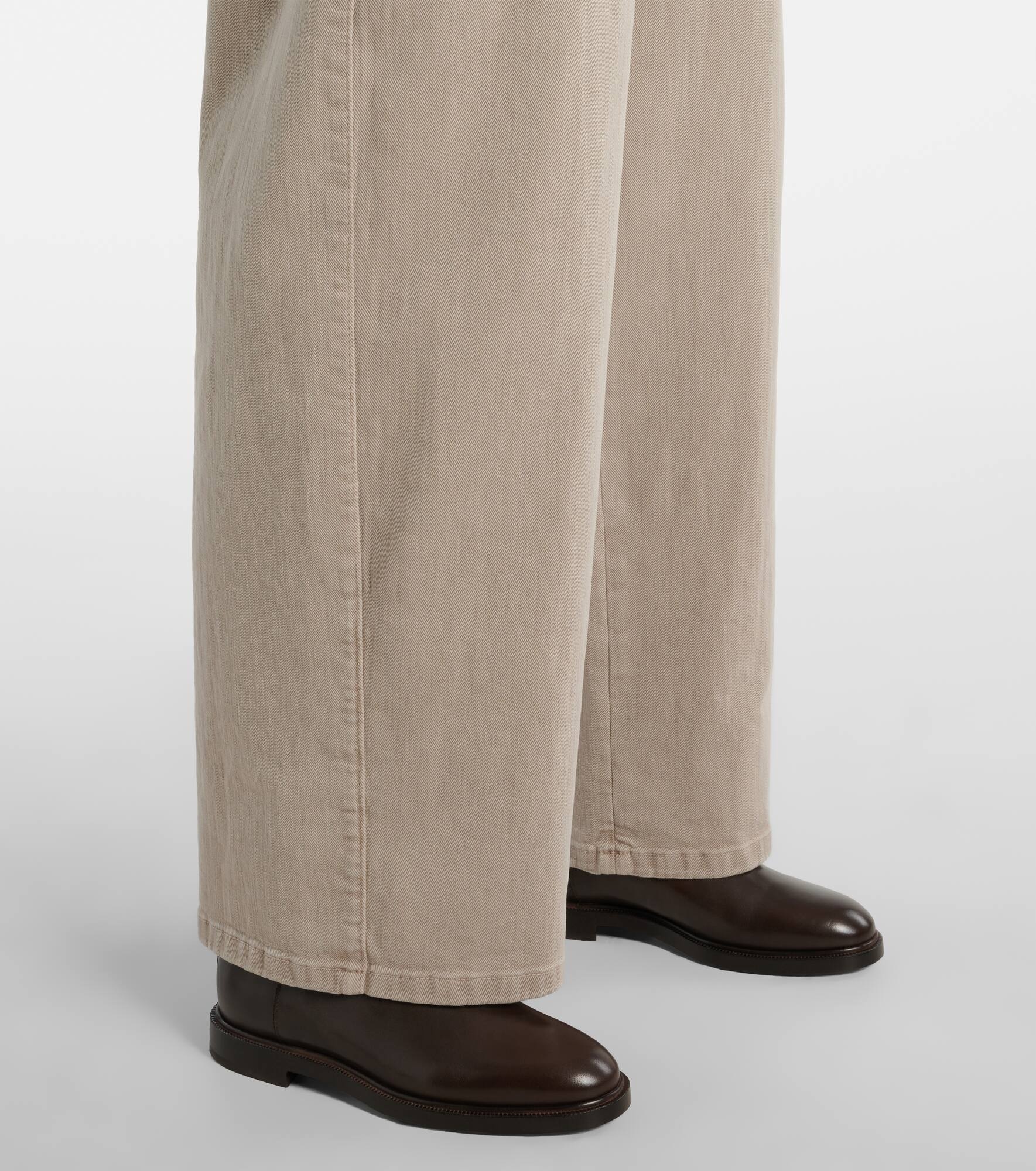 Mid-rise wide-leg jeans - 6