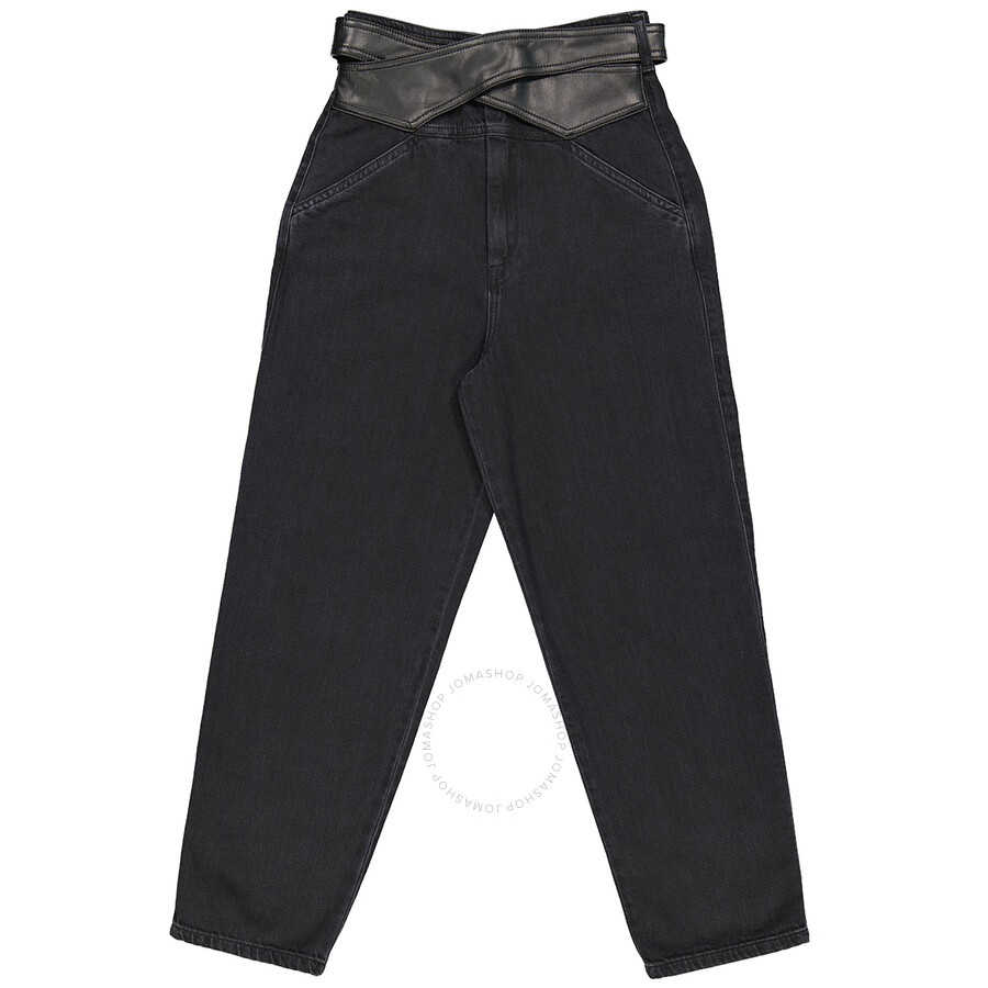 Pinko Ladies Black Shelby Slim-fit Trousers, Waist Size 27" - 4