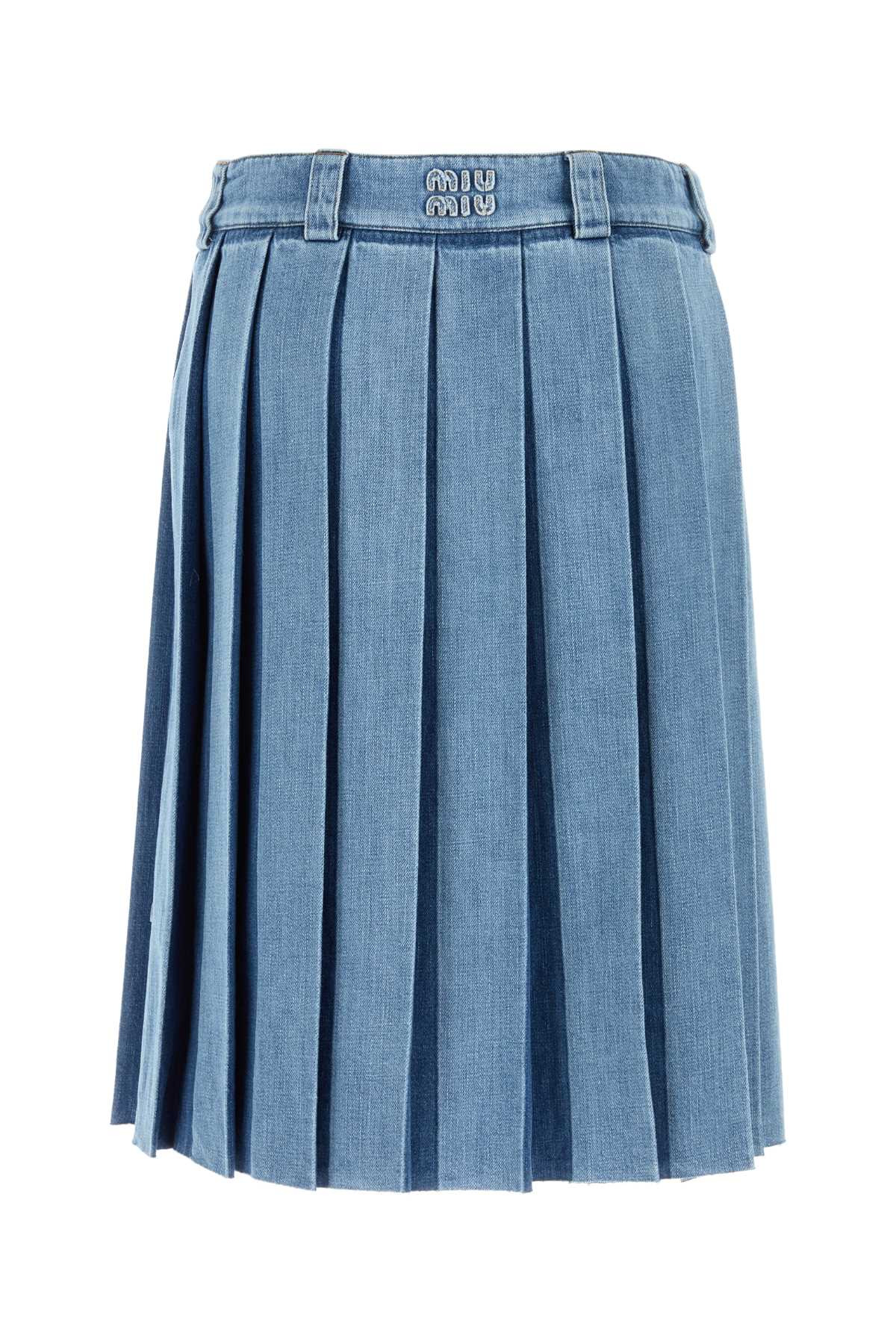 Miu Miu Women Denim Skirt - 2