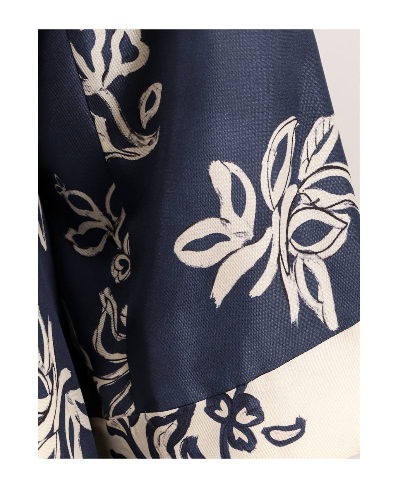 Timeo Kaftan Silk Dress With Floral Print - 3