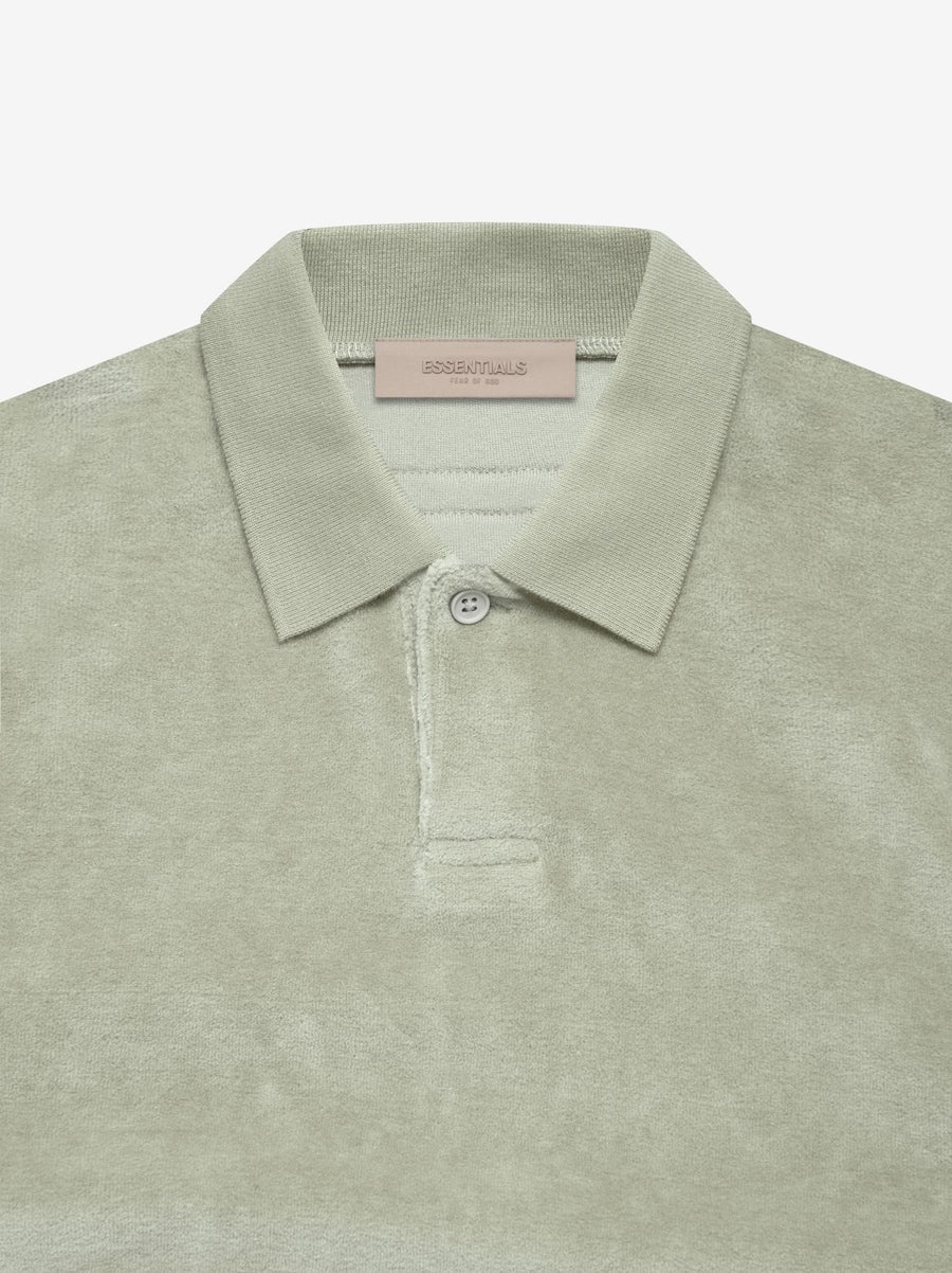 VELOUR SLEEVELESS POLO - 3