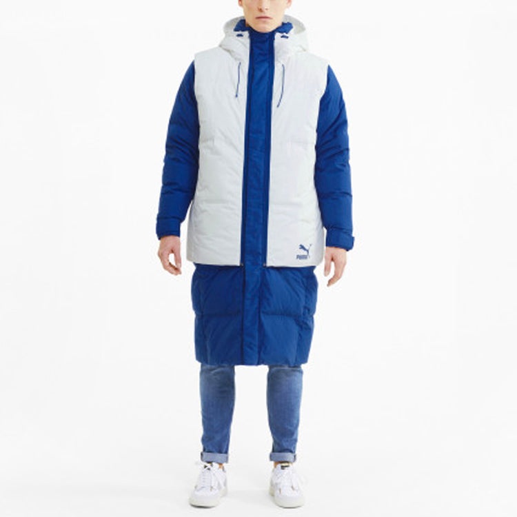 PUMA Layer Down Jacket 'Blue White' 598317-73 - 3