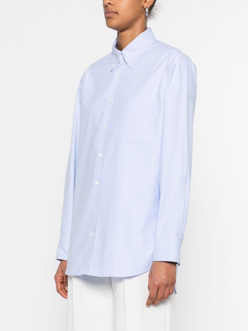 logo-patch shirt - 3
