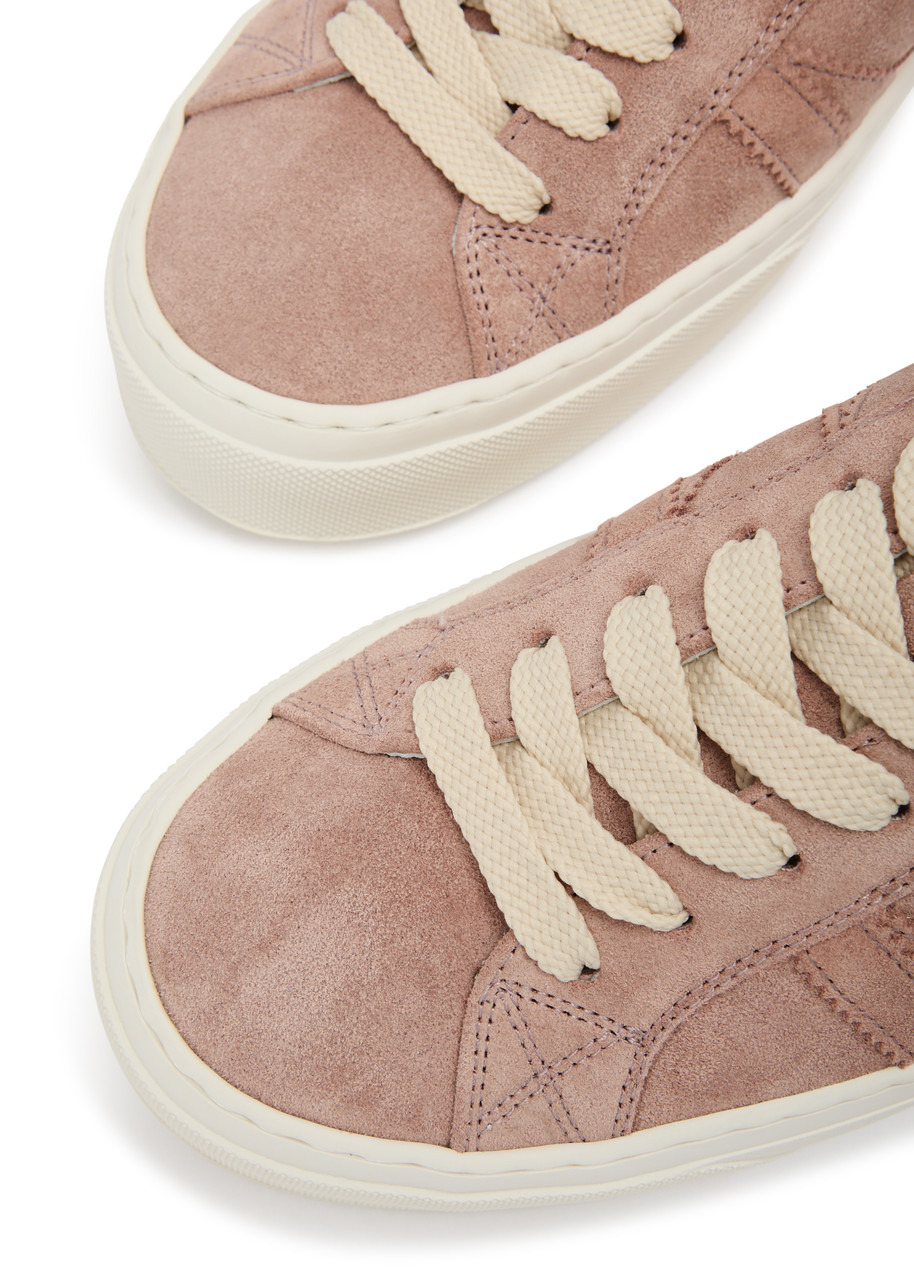 Moncler Monaco 2 Panelled Suede Sneakers - 3