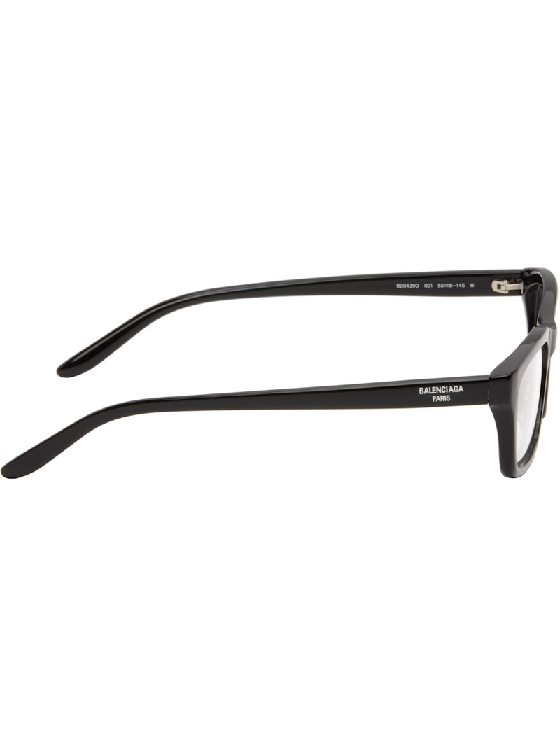 BALENCIAGA Black Daily Rectangular Glasses outlook