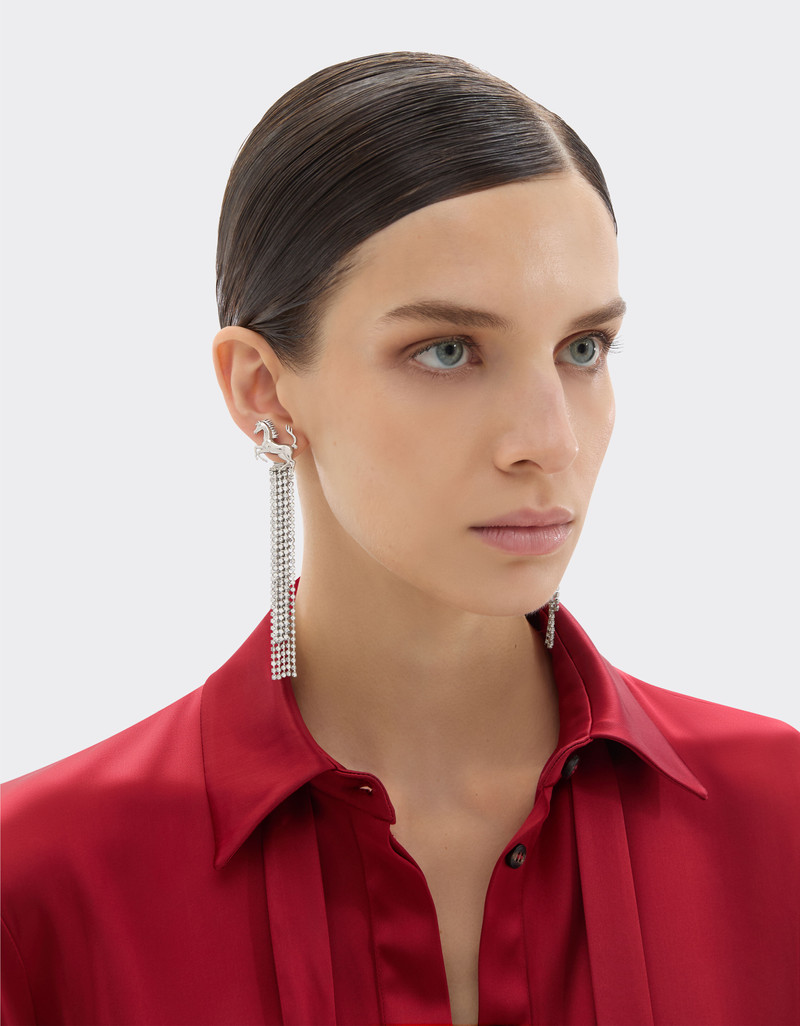 Ferrari Earrings with rhinestones outlook