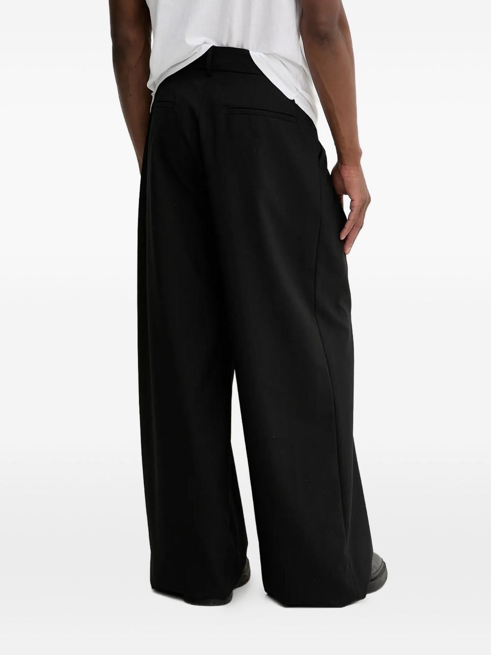 pleated wide-leg trousers - 2