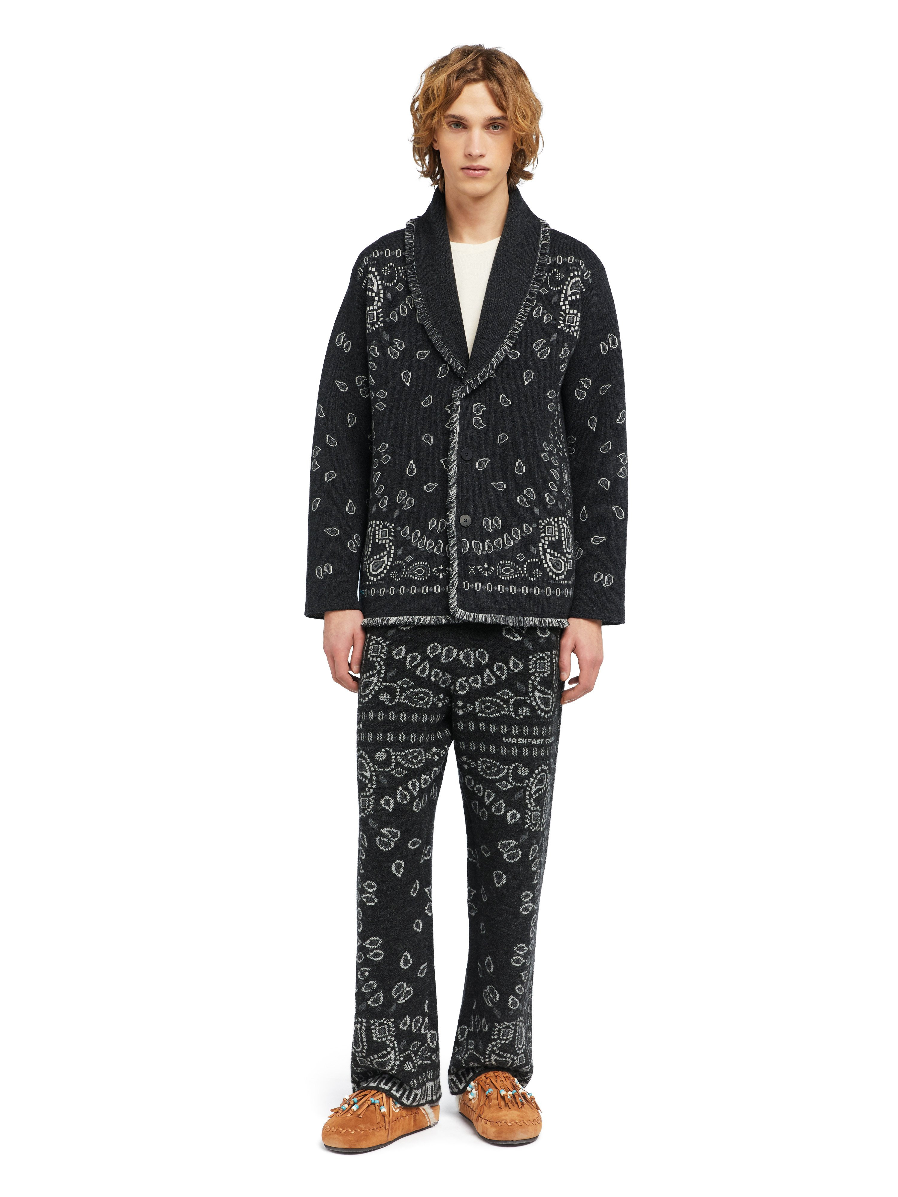 Bandana Jacquard Cardigan - 4