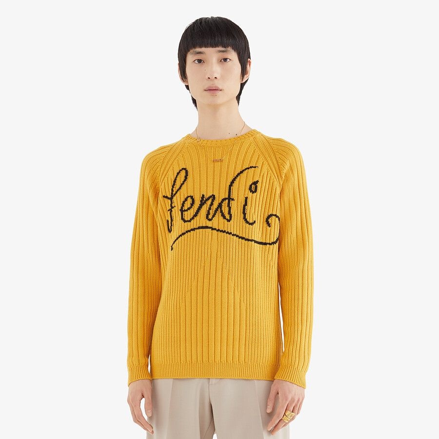 Yellow wool jumper - 4