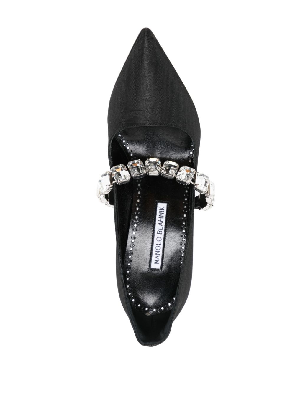 100mm crystal pointed pumps - 4