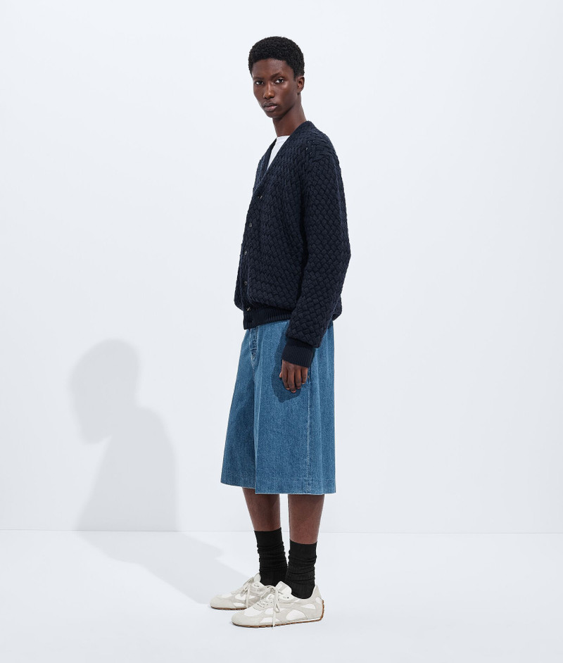 Bottega Veneta Atlantic Blue Denim Shorts outlook