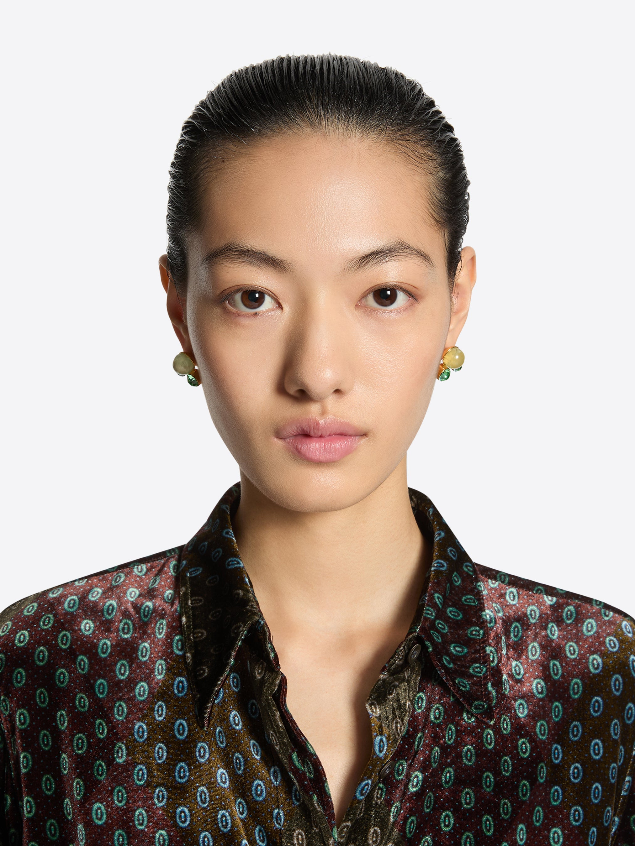 STONE PIN EARRINGS - 4