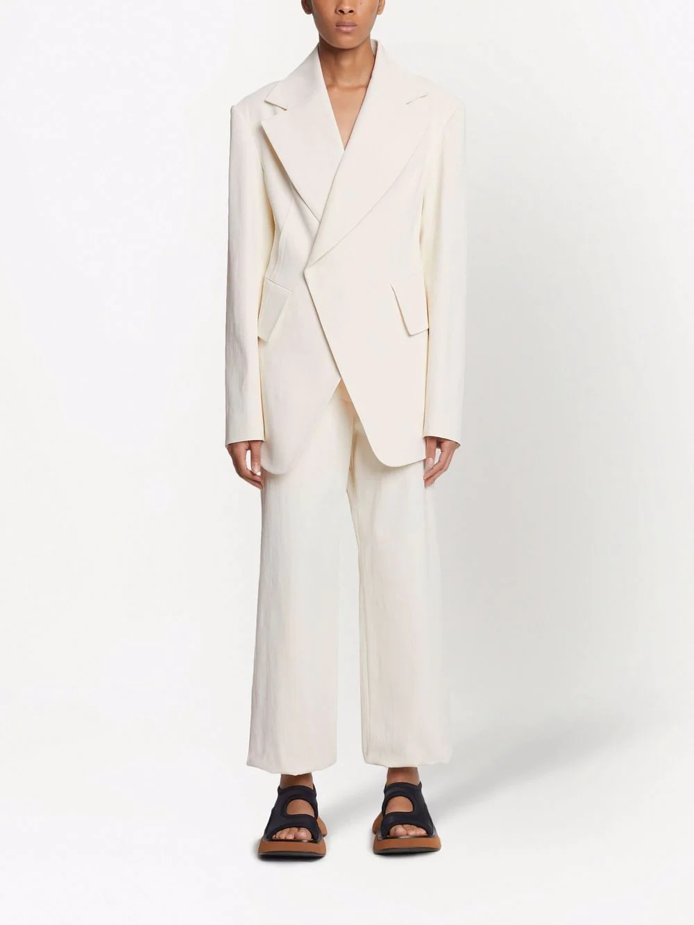 midweight linen blazer - 2