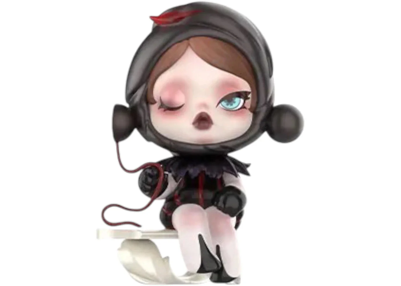 Pop Mart SKULLPANDA Image Of Reality Series The Duality (Black) Figure - 1