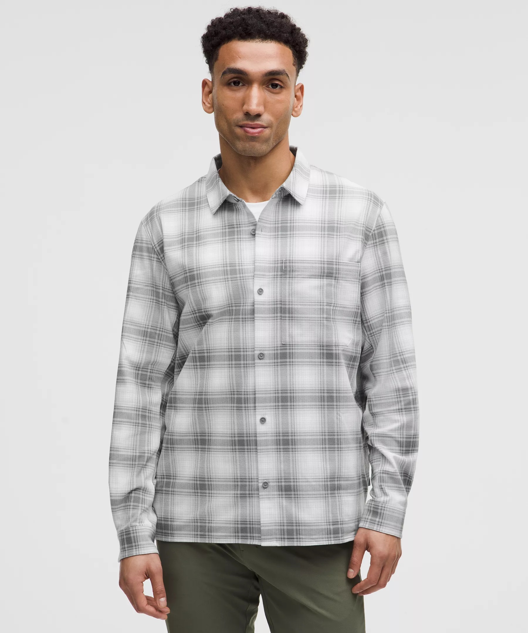 Brushed Woven Overshirt - 1