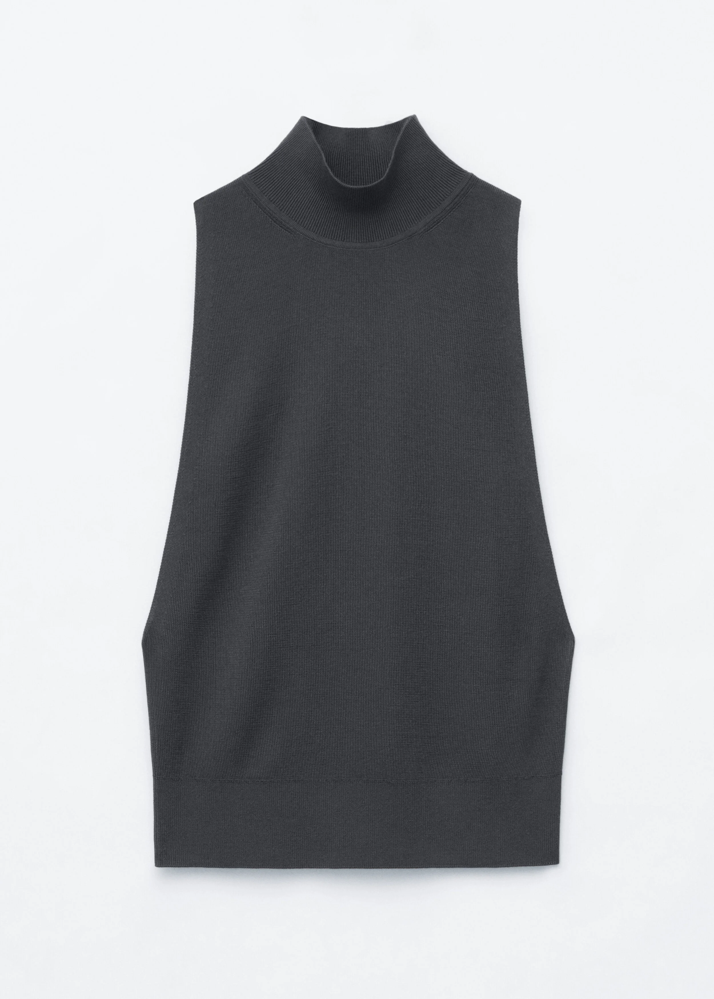Sleeveless Turtleneck Top - 1