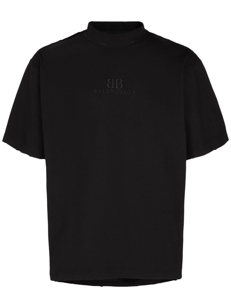 Medium fit destroyed jersey t-shirt - 1