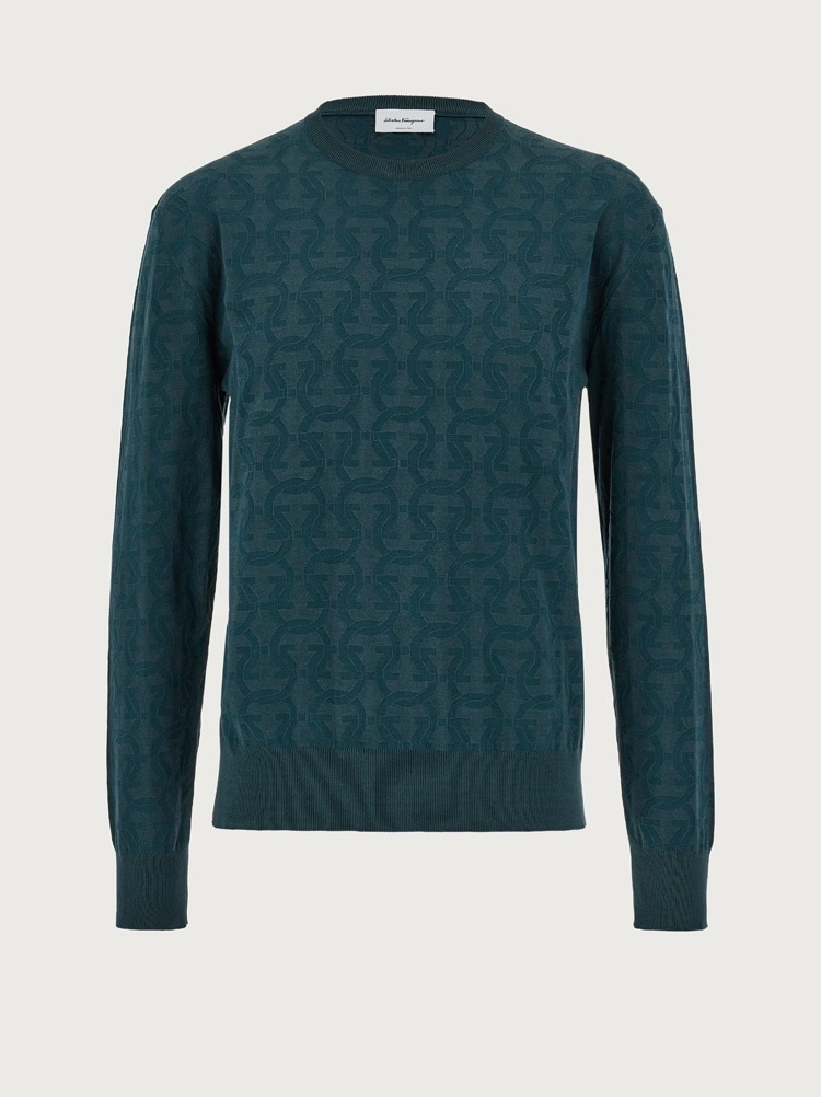 JACQUARD GANCINI SWEATER - 1