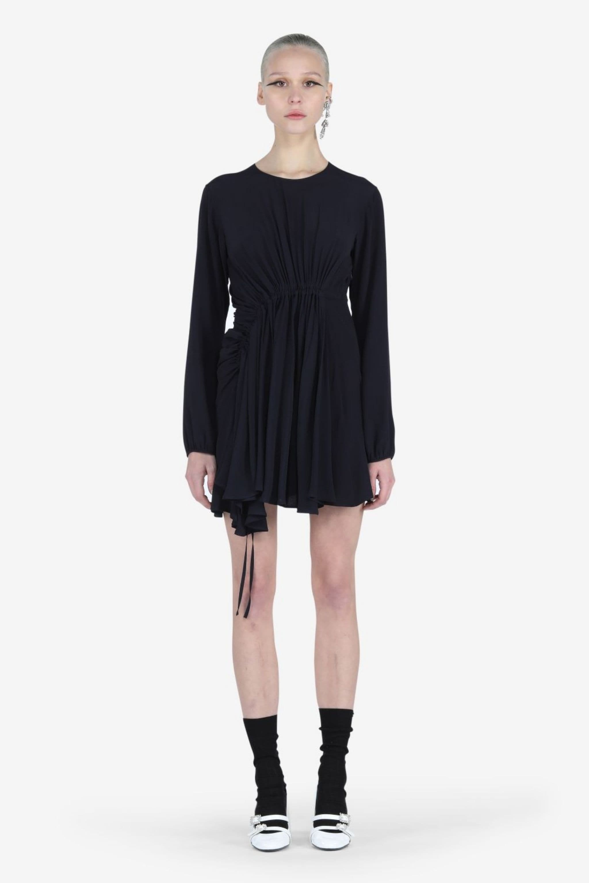 ASYMMETRIC HEM MINI DRESS - 1