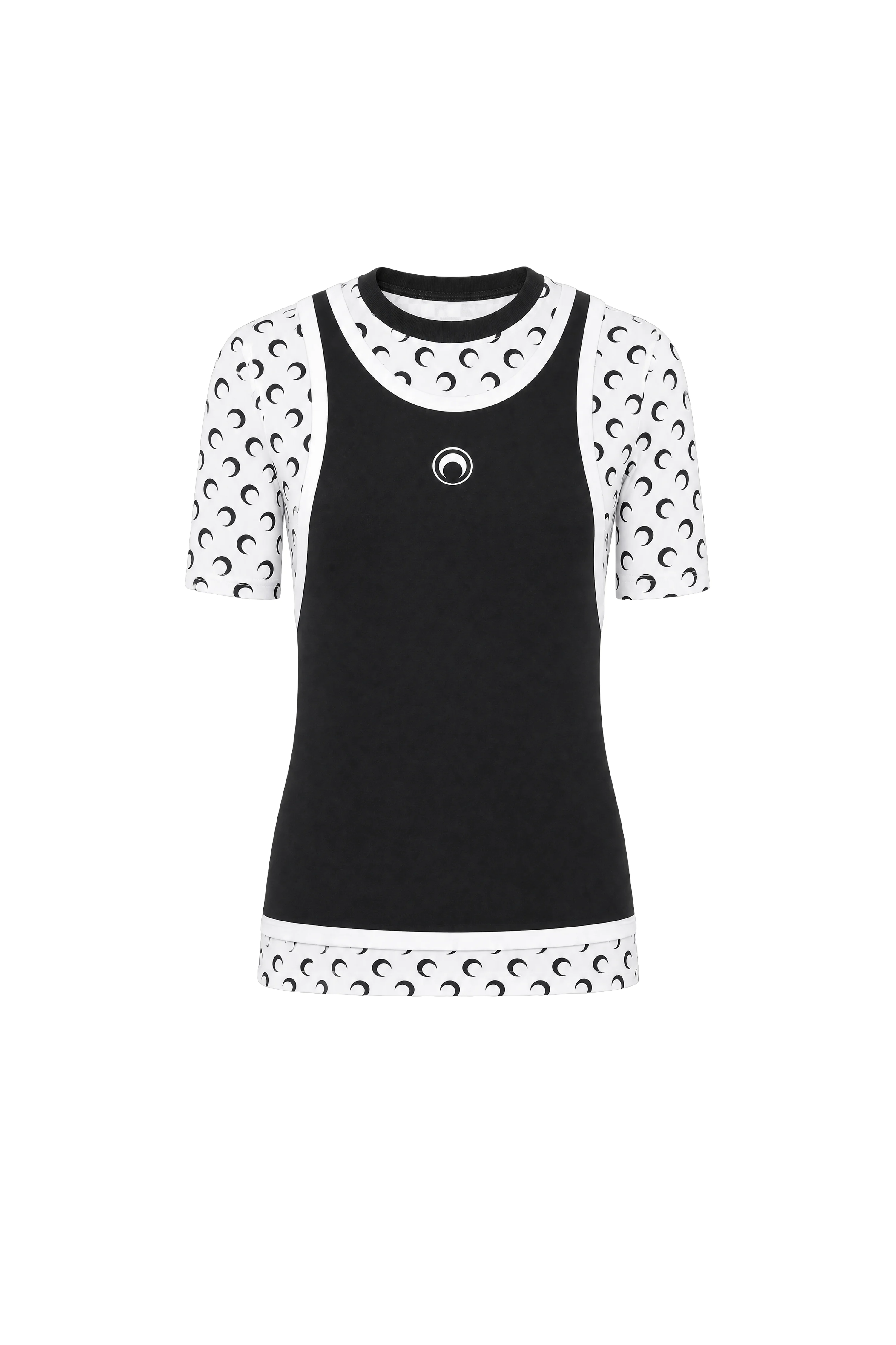 LAYERED JERSEY SHORT SLEEVES T-SHIRT - 1
