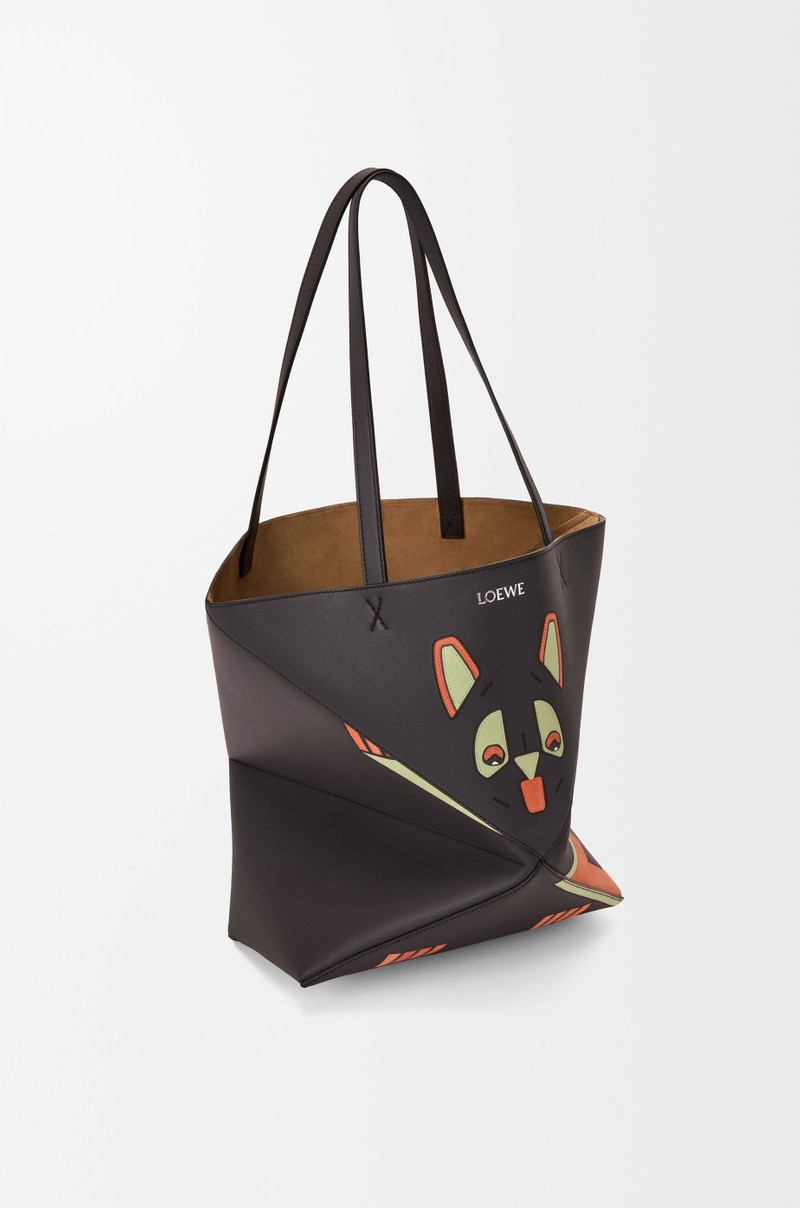 Futurist Cat medium Puzzle Fold tote in nappa calfskin 4