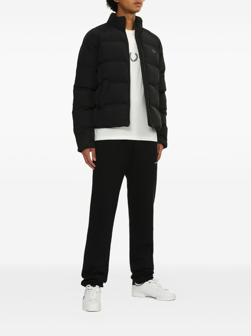 Fred Perry quilted laurel-wreath padded jacket outlook