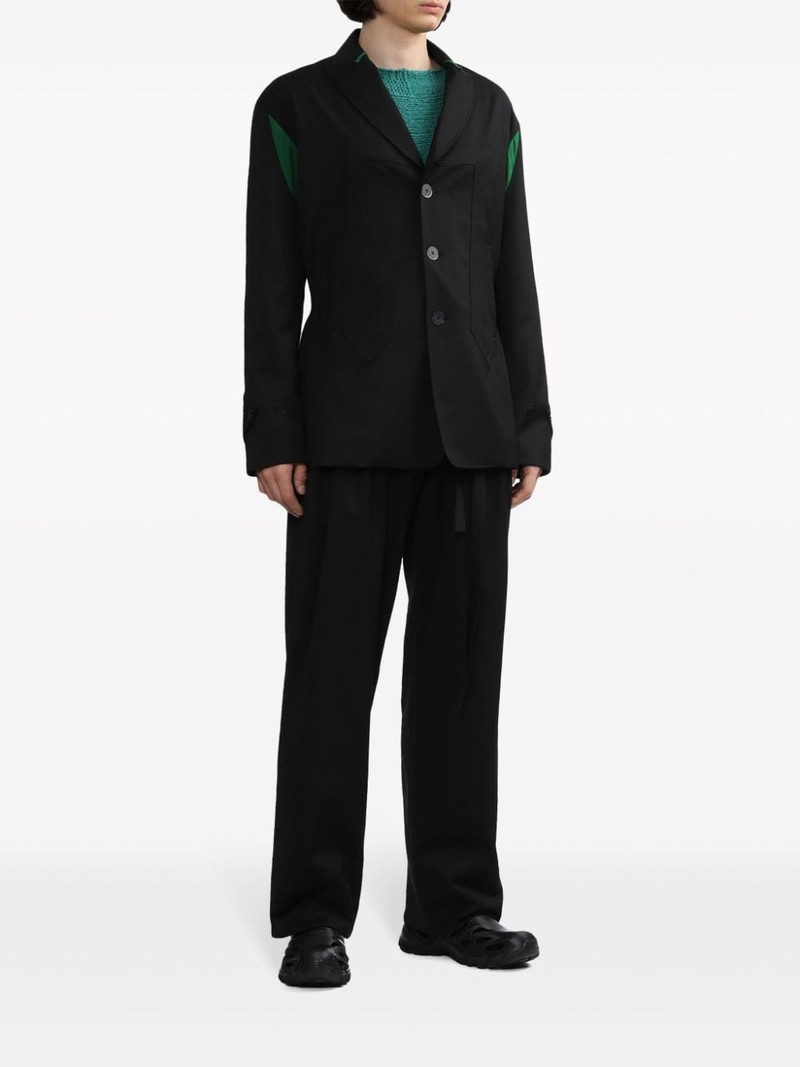 Kiko Kostadinov high-waist straight-leg trousers outlook