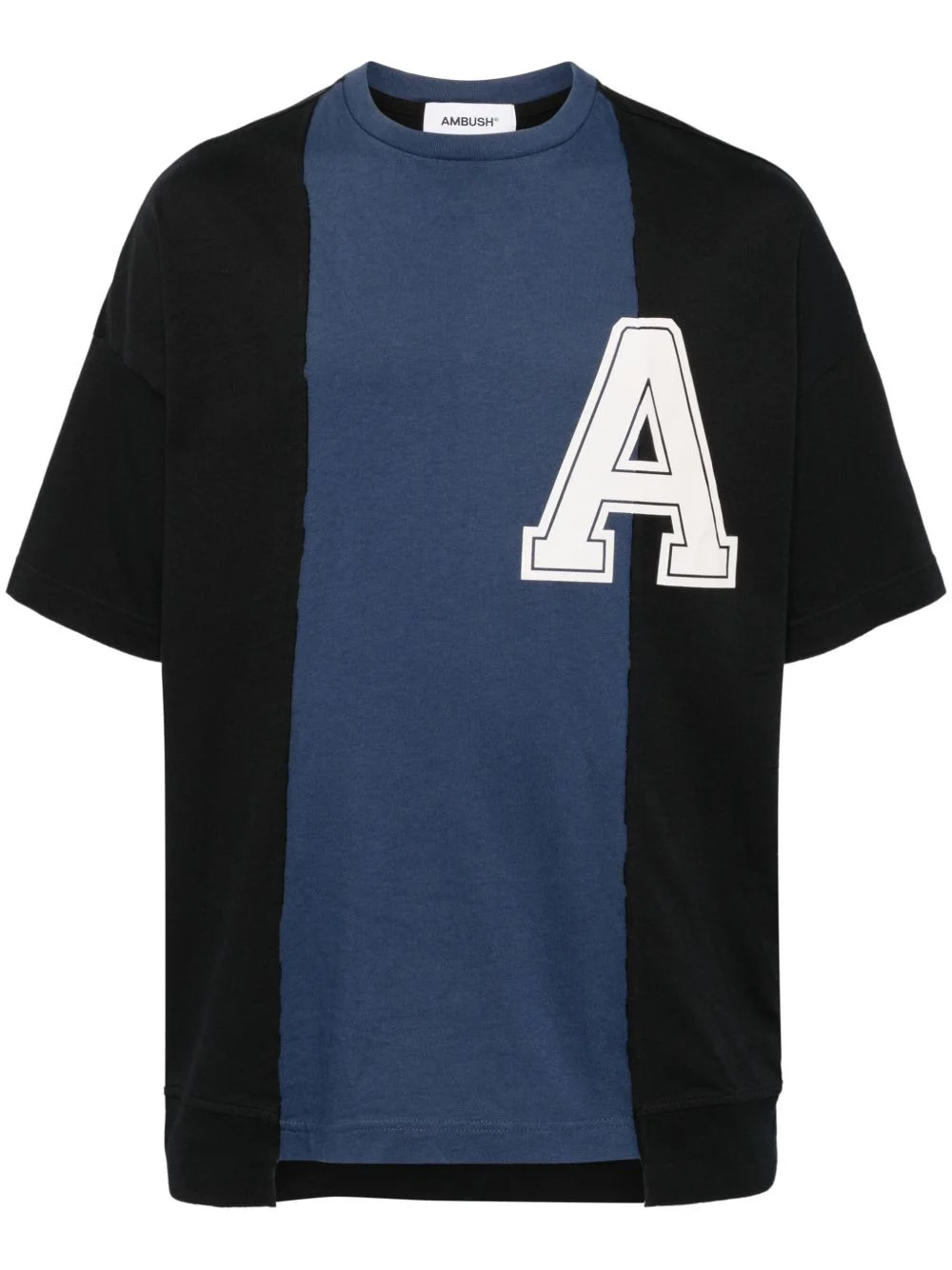 logo-patch cotton T-shirt - 1