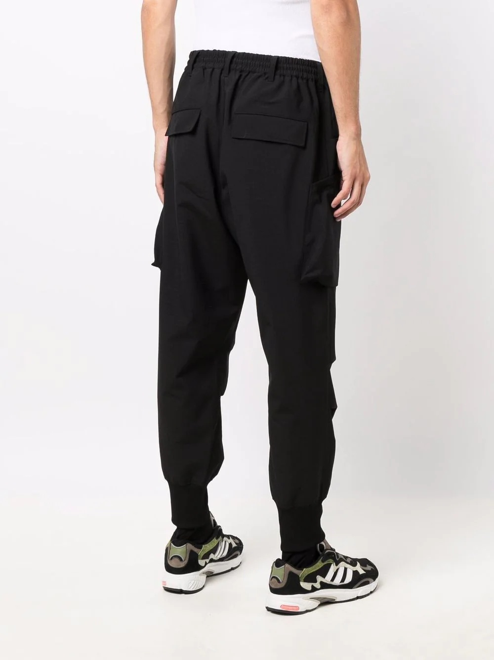 multiple-pocket drawstring-waist track pants - 4