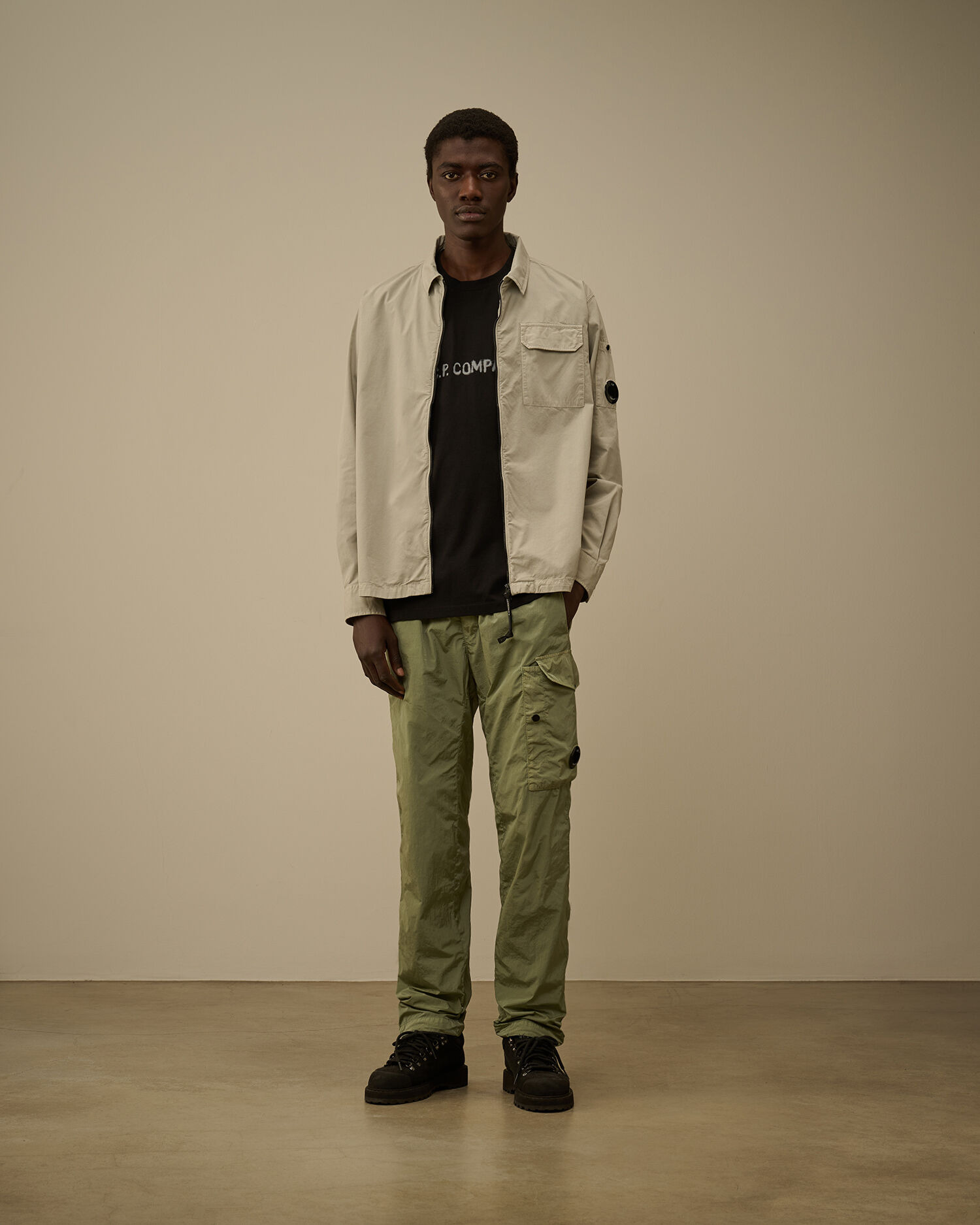 Organic Gabardine Zipped Overshirt - 2