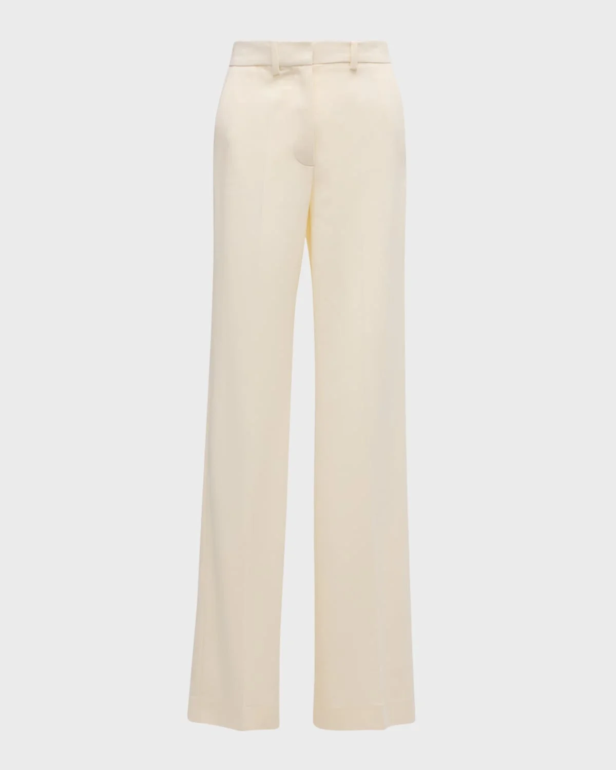 Morissey Mid-Rise Straight-Leg Cady Pants - 1