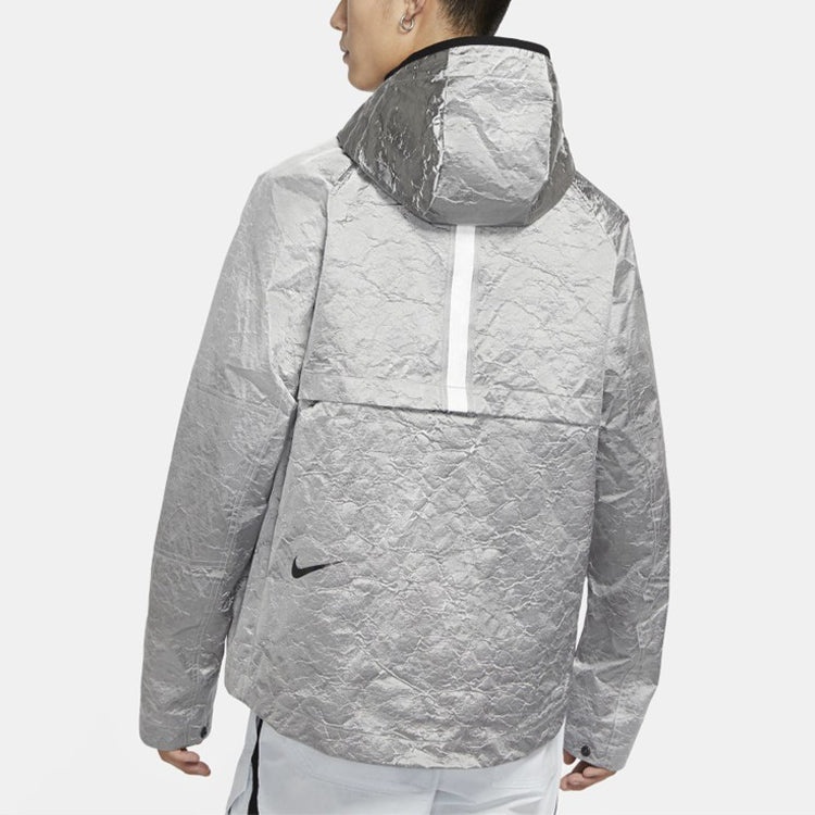 Nike Nsw tech pack Woven Hooded Jacket Silver CU3759-095 - 4