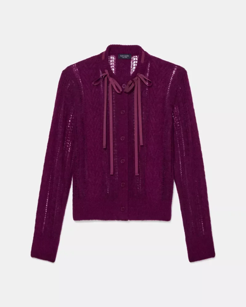 Pointelle Cardigan - 1