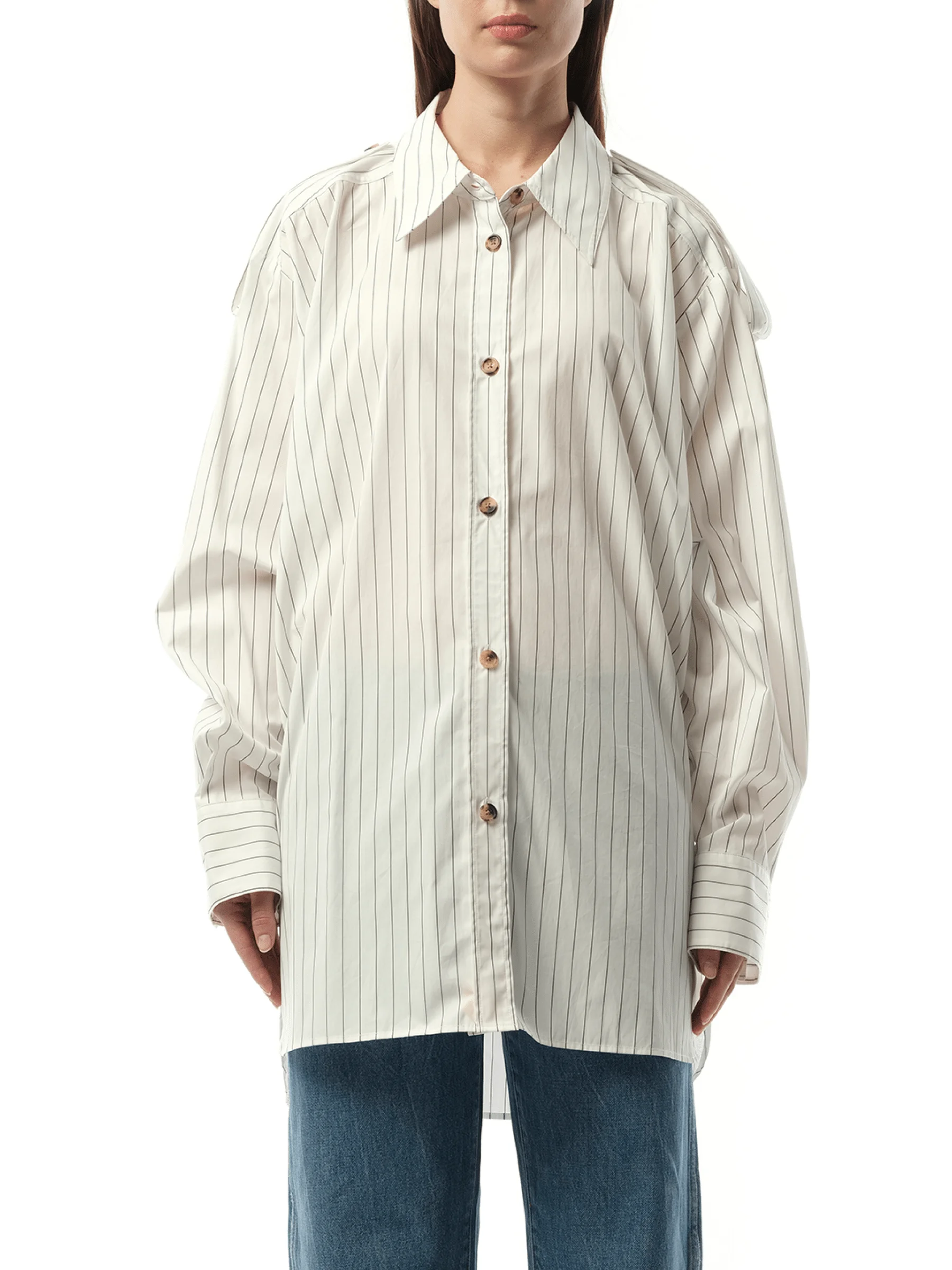 Tamal Top in White/Navy - 1