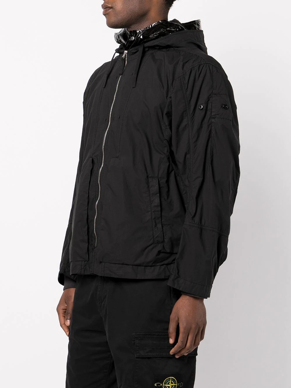 hooded lightweight cotton jacket - 3