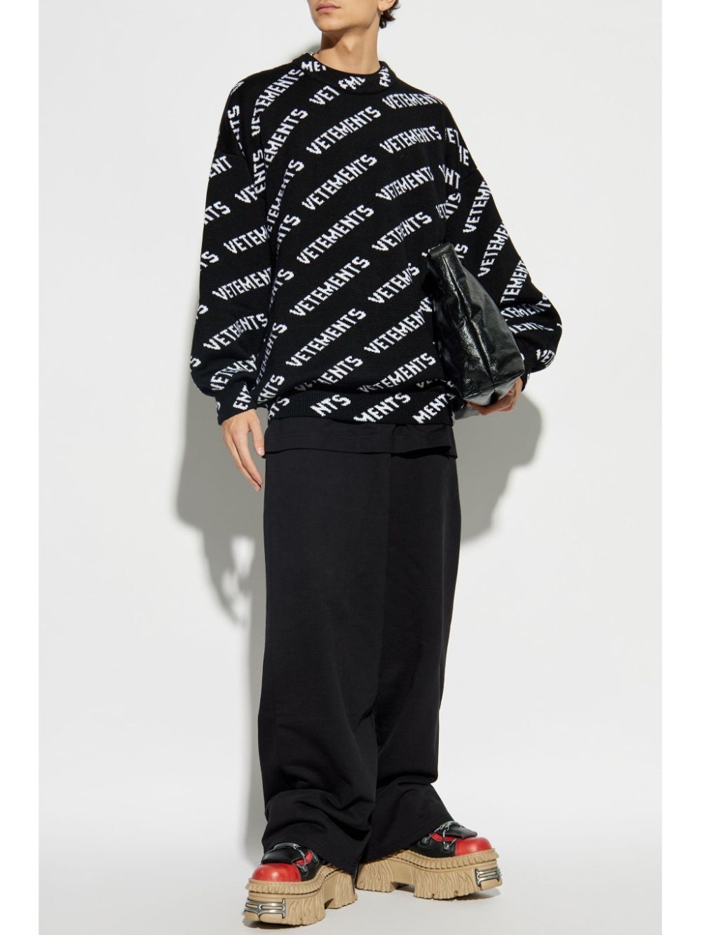 logo-intarsia sweater - 2